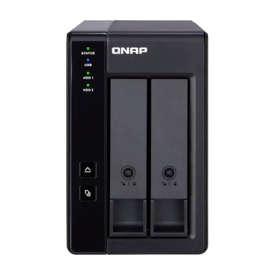 QNAP TR-002 Kurzinstallationsanleitung