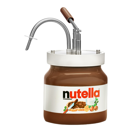 Techfood Nutella Ferrero Manueller Spender Bedienungshandbuch