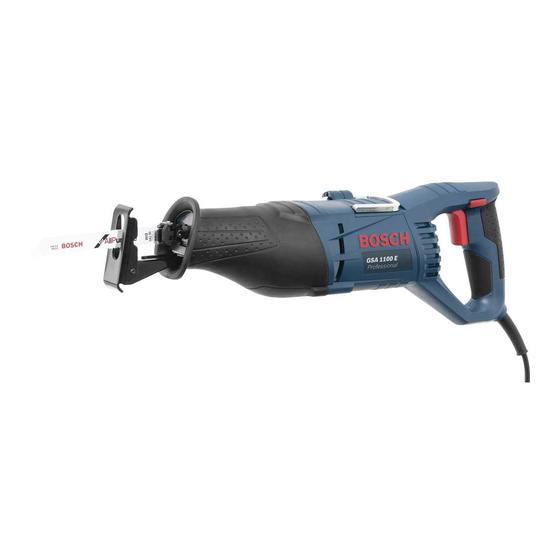 Bosch GSA 1100 E Professional Originalbetriebsanleitug