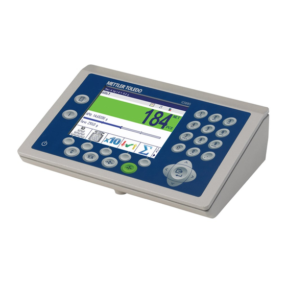 Mettler Toledo ICS685 Bedienungsanleitung