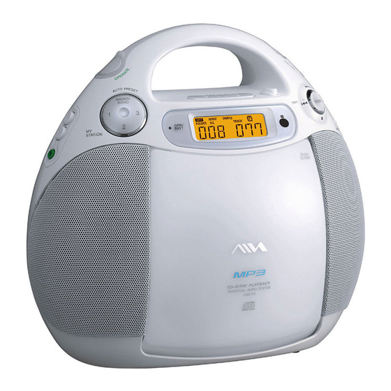 Aiwa CSD-P3 Bedienungsanleitung