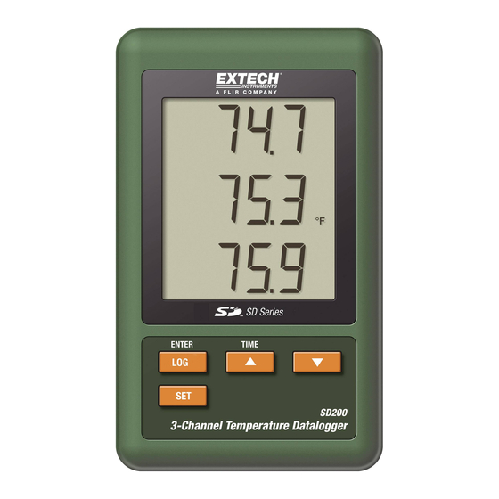 Extech Instruments SD200 Bedienungsanleitung