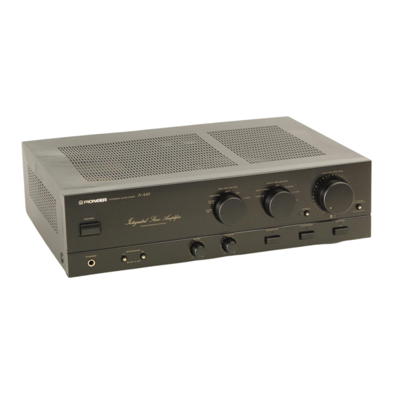 Pioneer A-449 Bedienungsanleitung