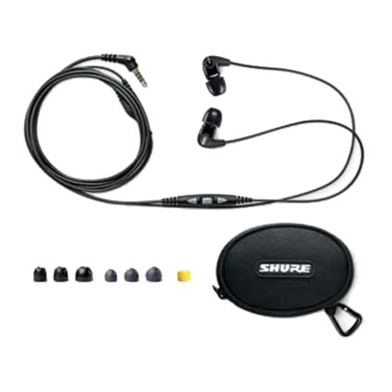 Shure SE210M+ Handbuch