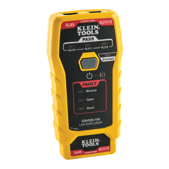 Klein Tools LAN EXPLORER VDV526-100 Anleitung