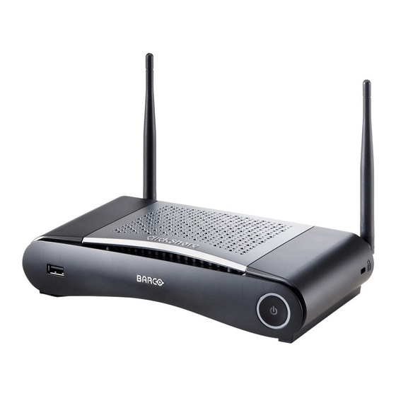 Barco ClickShare CSE-200 Installationshandbuch