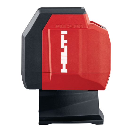 Hilti PM 2-PG Original Bedienungsanleitung