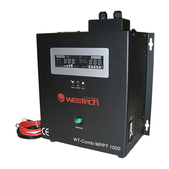 WESTECH WT- Combi 1000 MPPT Bedienungsanleitung