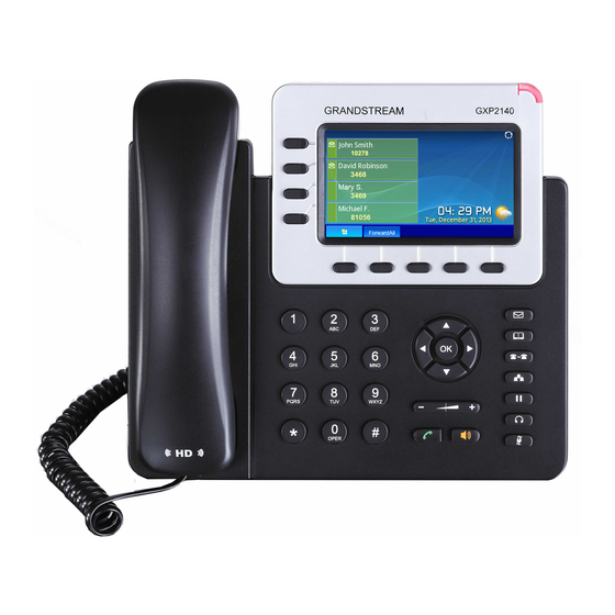 Grandstream GXP2140 Schnellstartanleitung