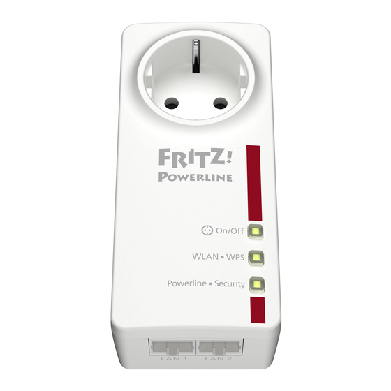 AVM FRITZ!Powerline 546E Bedienungsanleitung