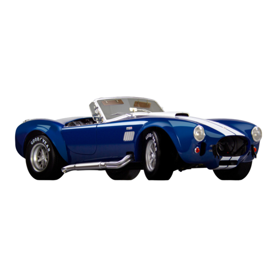Agora Models 1965 Shelby Cobra 427 Semi-Competition Bauanleitung