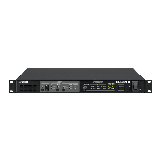 Yamaha RMio64-D Bedienungsanleitung