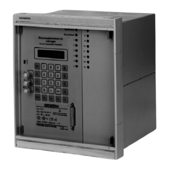 Siemens 7SD512 Gerätehandbuch