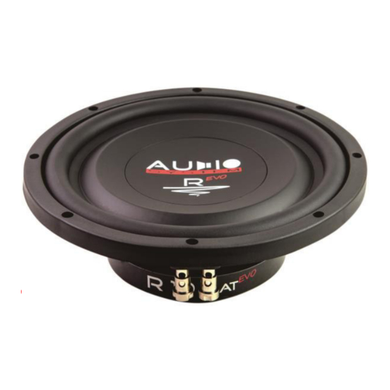 Audio System R08 FLAT EVO Anleitung