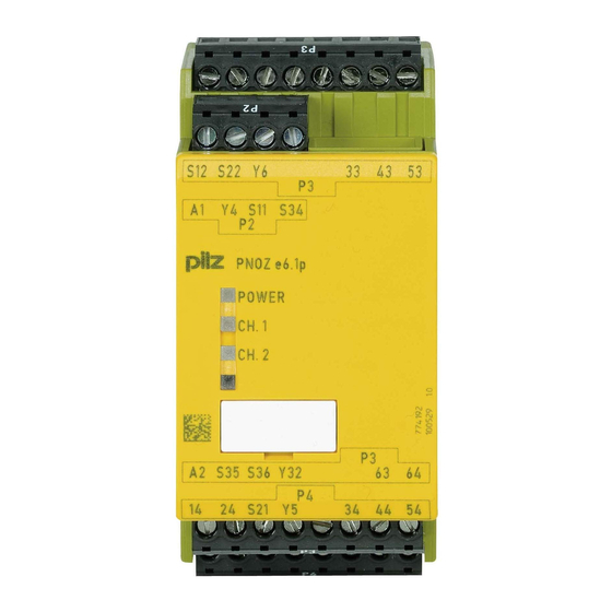Pilz PNOZ e6.1p Betriebsanleitung