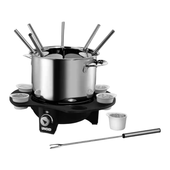 Unold Fondue élégance Bedienungsanleitung