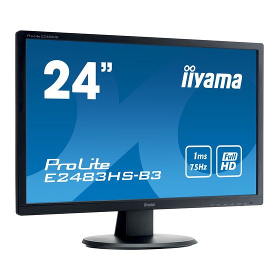 iiyama ProLite serie Bedienungsanleitung