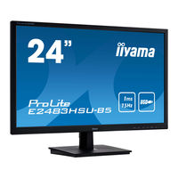 iiyama ProLite B2483HSU Bedienungsanleitung