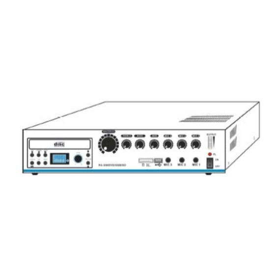LTC Audio PA-210DVD Bedienungsanleitung
