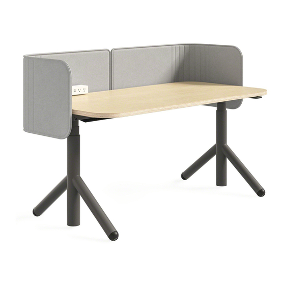 Steelcase Flex Höhenverstellbarer Tisch Handbücher