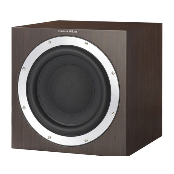 Bowers & Wilkins ASW 10CM Bedienungsanleitung