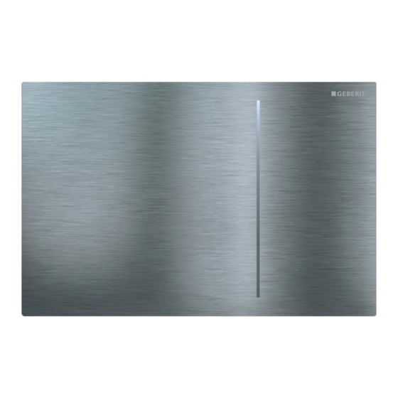 Geberit Sigma70 Instandhaltungsanleitung