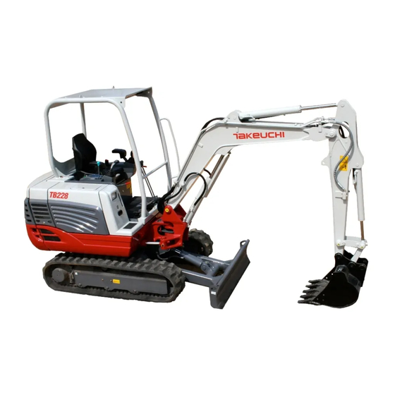 Takeuchi TB228 Bedienungsanleitung