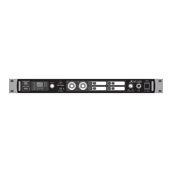 Behringer X32 CORE Schnellstartanleitung
