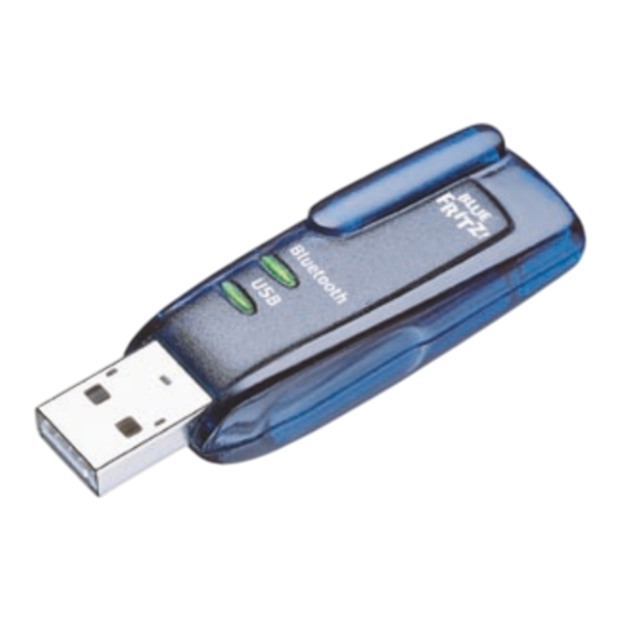 AVM BlueFRITZ! USB Installation, Konfiguration Und Bedienung