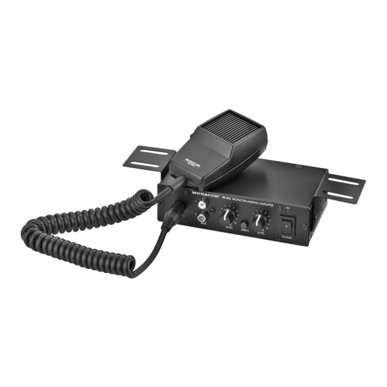 Monacor PA-102 Bedienungsanleitung
