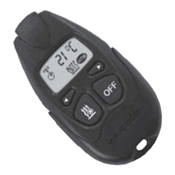 Webasto Telestart T100 HTM Bedienungs- Und Wartungsanweisung