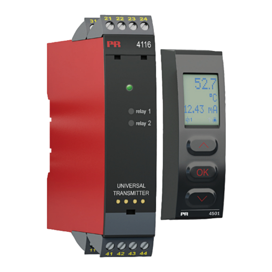 PR electronics 4116 Bedienungsanleitung