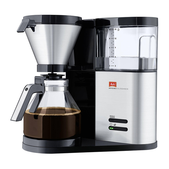 Melitta AromaElegance Gebrauchsanleitung
