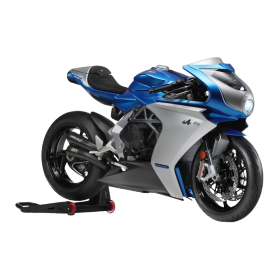 MV Agusta SUPERVELOCE 800 2021 Bedienungsanleitung