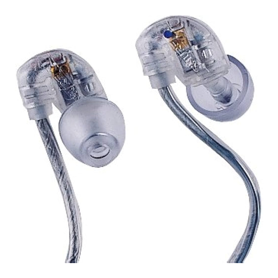 Shure E5c Bedienungsanleitung