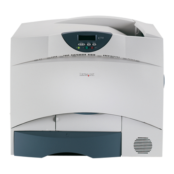 Lexmark C752 Benutzerhandbuch