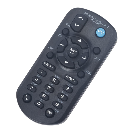 Kenwood KCA-RC405 Bedienungsanleitung