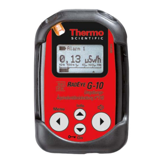 Thermo Scientific RadEye G-10 Gebrauchsanweisung