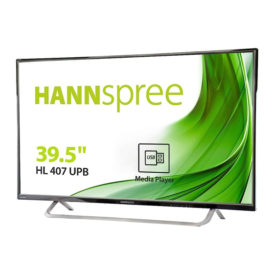 HANNspree HL407UPB Benutzerhandbuch