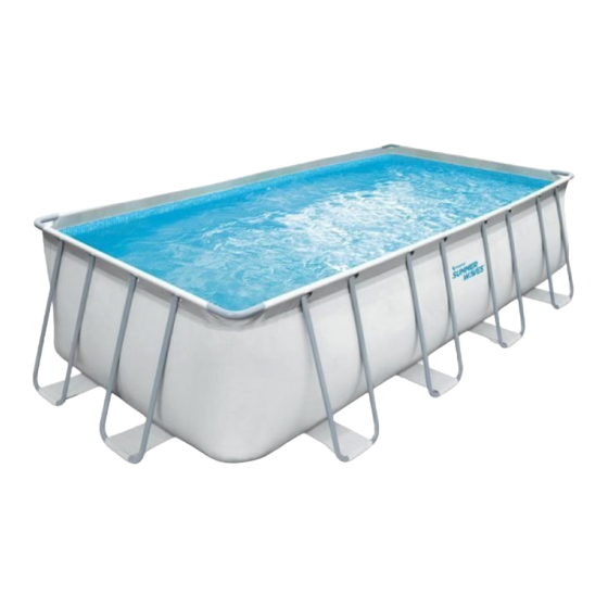Polygroup SUMMER WAVES ELITE RECHTECKIGER RAHMEN-POOL Bedienungsanleitung