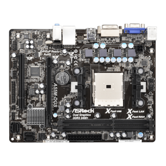 ASROCK A55M-DGS Bedienungsanleitung