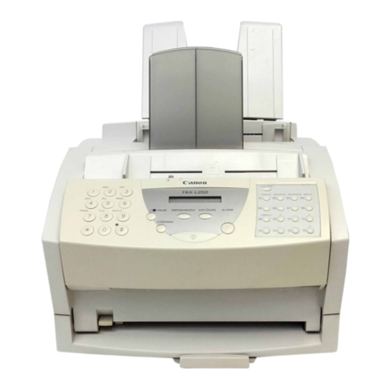 Canon FAX-L250 Kurzanleitung