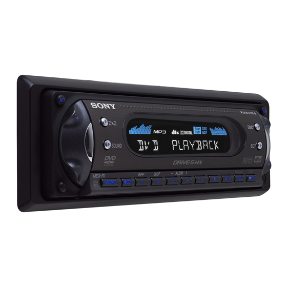 Sony mex-r1 Bedienungsanleitung