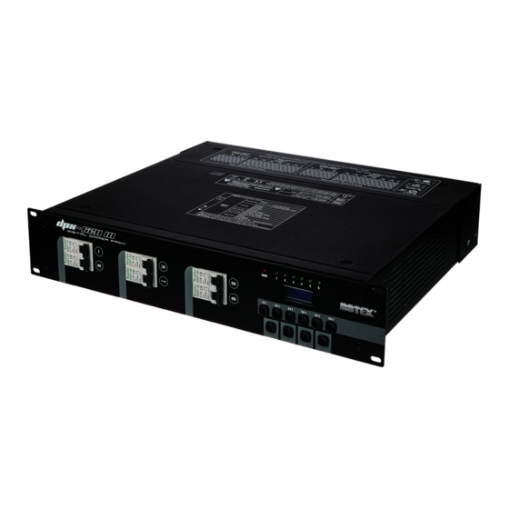 thomann BOTEX DPX-620 III 6-Ch. Dimmer Inst. Bedienungsanleitung