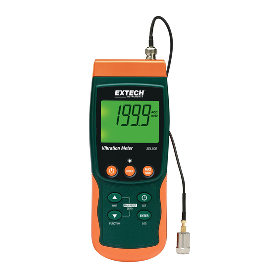 Extech Instruments SDL800 Benutzerhandbuch