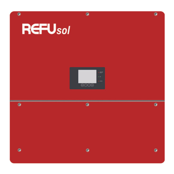 REFU REFUsol 50K-3T Bedienungsanleitung