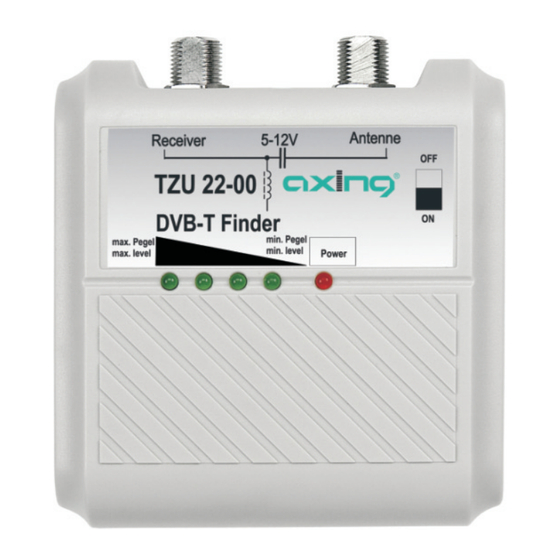 axing TZU 22-00 Betriebsanleitung
