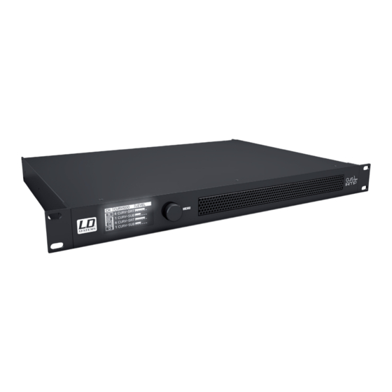 LD Systems LDCURV500IAMP Bedienungsanleitung