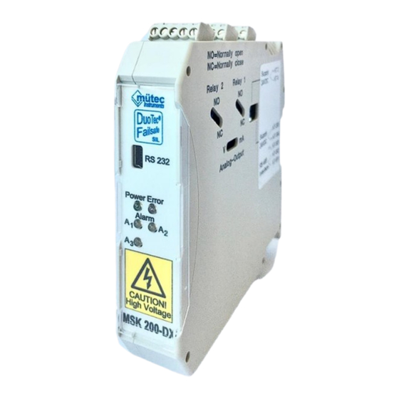 Mutec MSK 200-SIL-DX Bedienungsanleitung