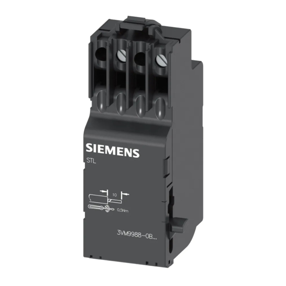 Siemens STL 3VM9908 Serie Betriebsanleitung